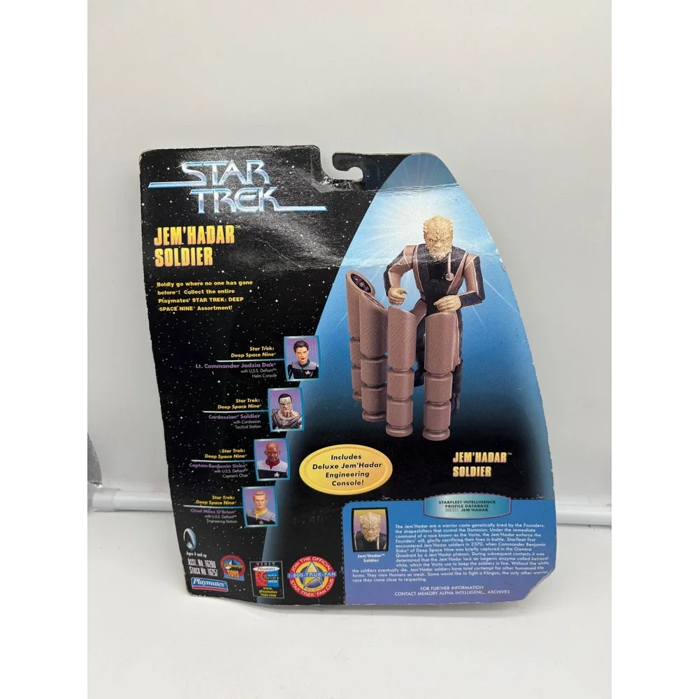 Star Trek Playmates Warp Factor Figure Lot: Cadet Data, Sisko, Spock, Jem'Hadar - Picture 9 of 9